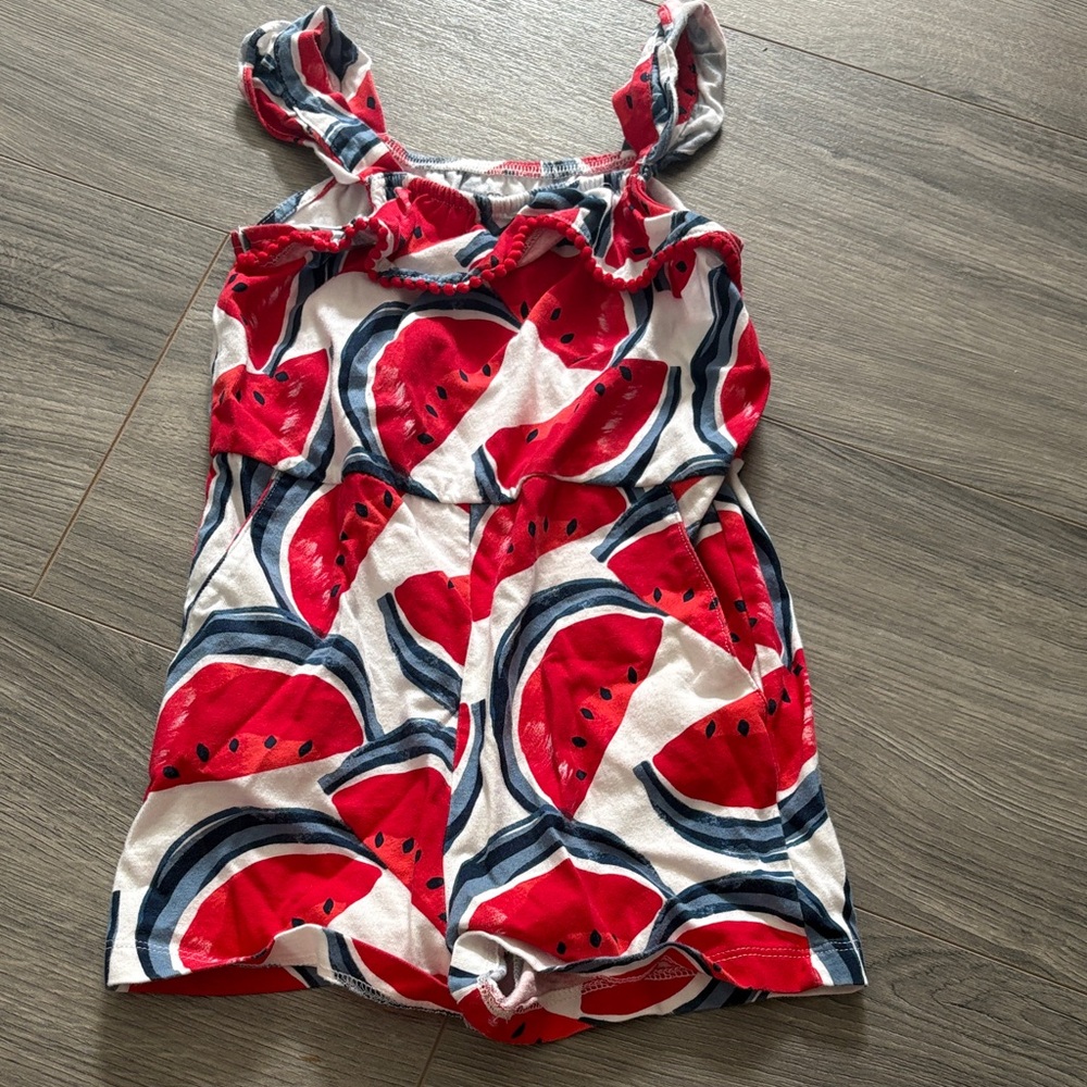 Child of Mine Red Watermelon Print One Piece